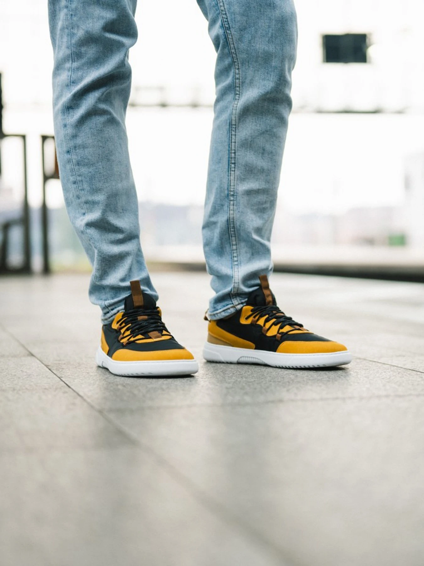 Босоногие кроссовки Barebarics Revive - золотисто-жёлтый и чёрный, фото 3
