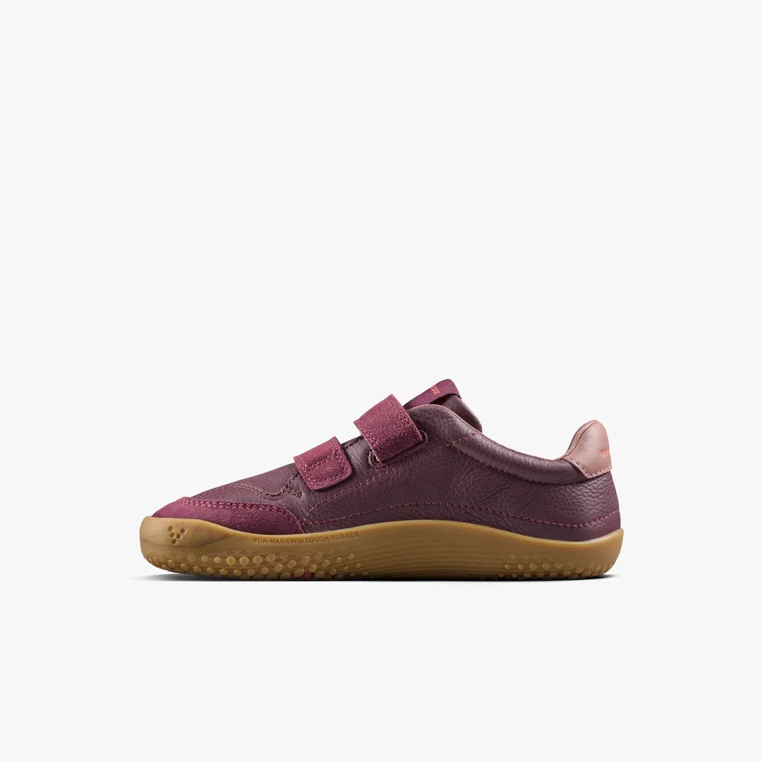 Кроссовки Vivobarefoot Gobi Sneaker — детская модель, бордовый, фото 3