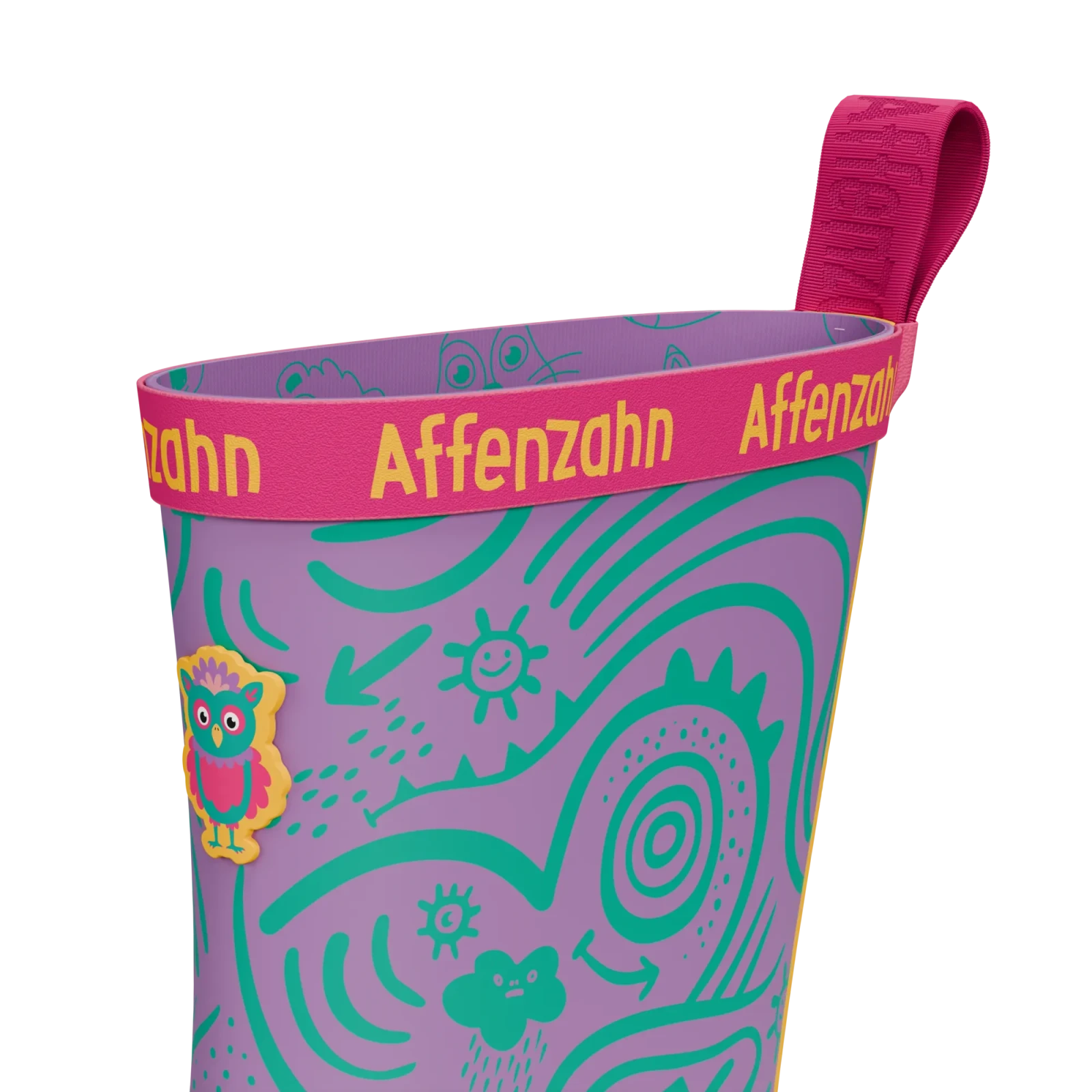Резиновые сапоги Affenzahn Plashy Сова — фиолетовый, фото 5