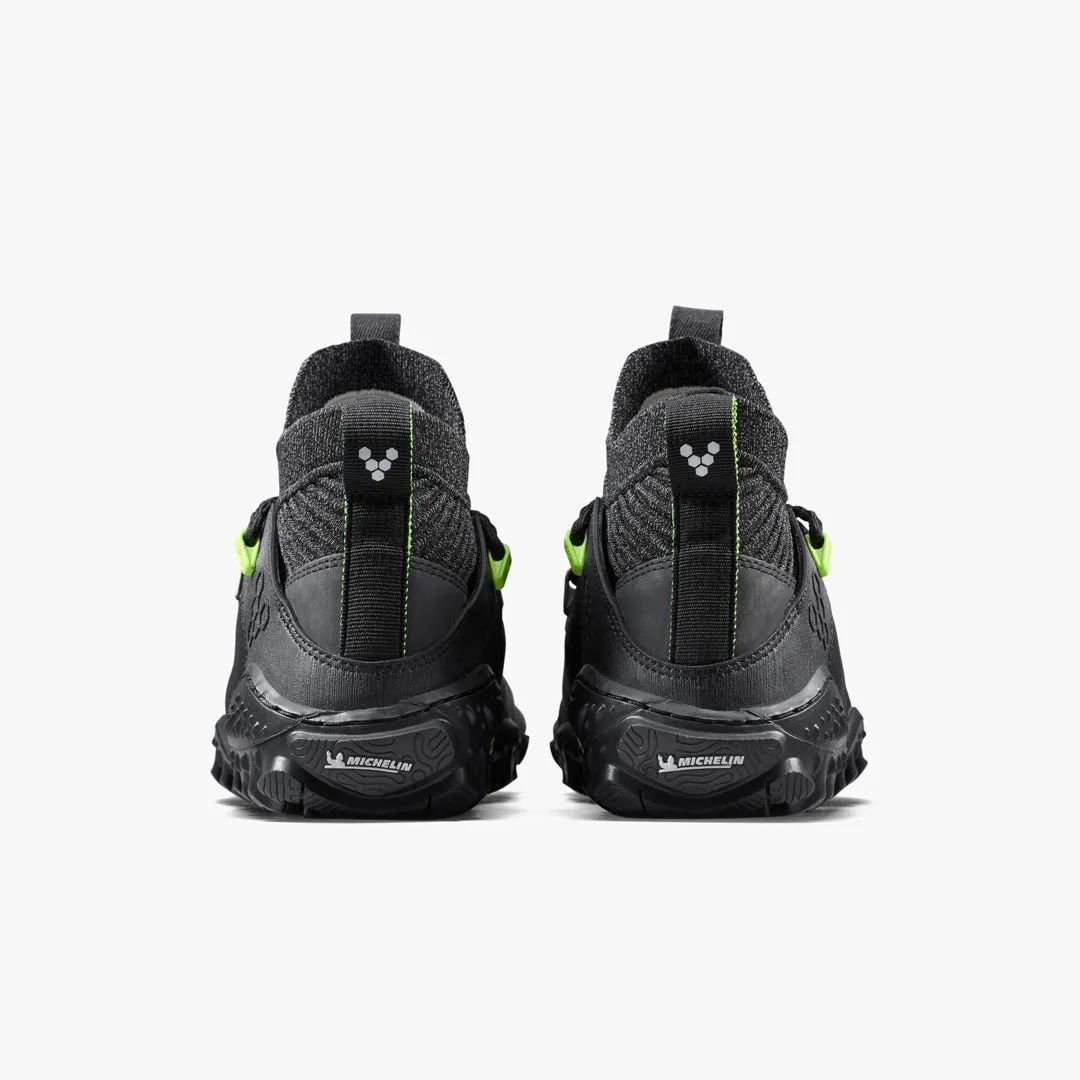 Ботинки Vivobarefoot Magna Forest ESC — мужская модель, чёрный с лаймовым, фото 6