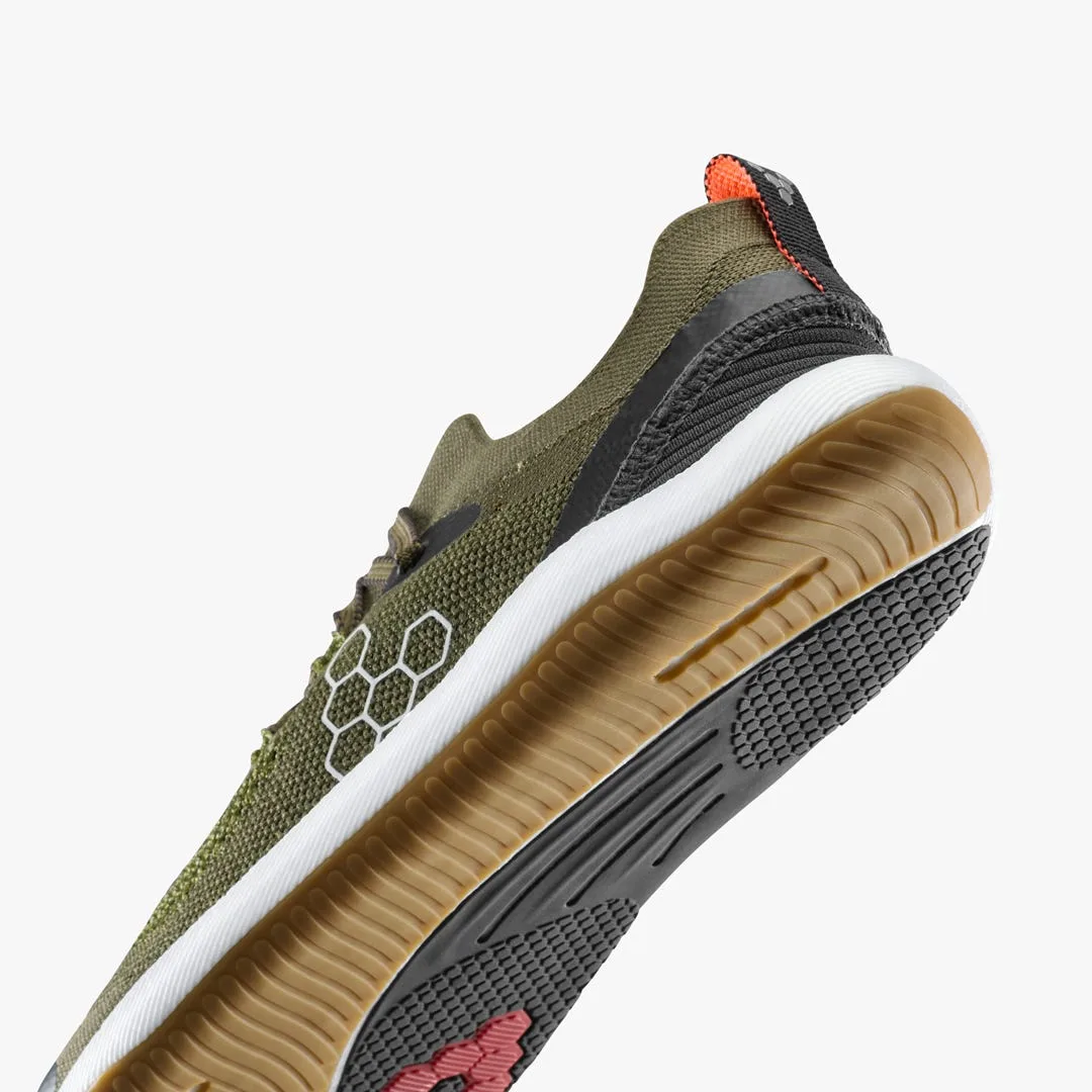 Кроссовки Vivobarefoot Primus Flow Knit — женская модель, тёмно-оливковый, фото 7