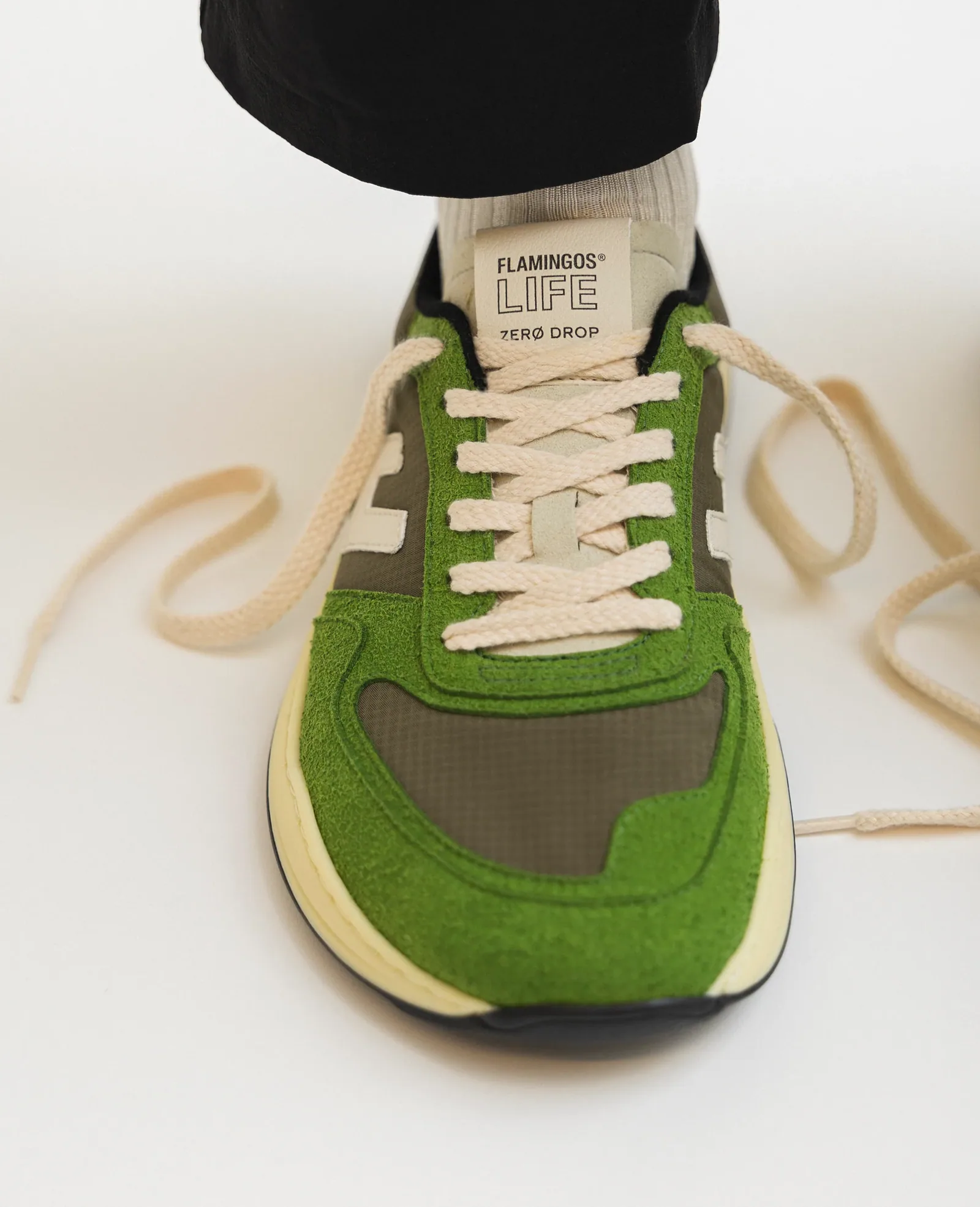 Босоногие кроссовки Flamingos’ Life Zero Drop — мшисто-зелёный, фото 6