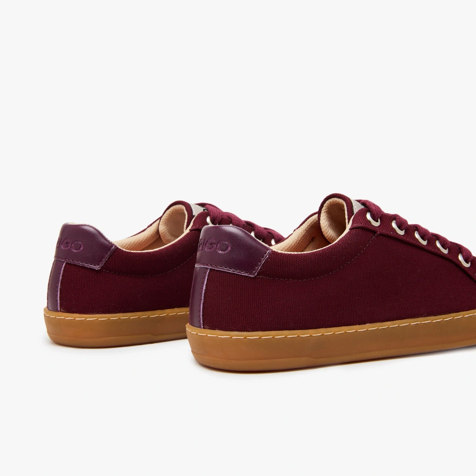 Босоногие кеды Origo Everyday Sneaker Gen 4 — бордовый с янтарной подошвой, фото 4
